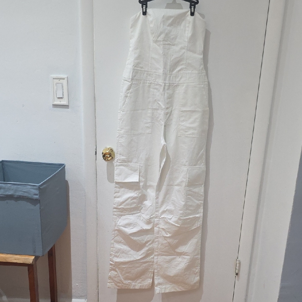 Zara White Jumpsuit